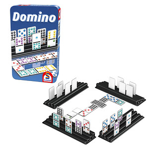 Schmidt MBS Domino in Metalldose Geschicklichkeitsspiel von Schmidt