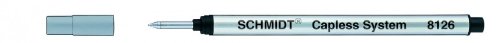 Schmidt Refill Capless-Rollerballmine System S 8126 / S 8127: Grossraum KS-Mine: Schwarz fein von Schmidt