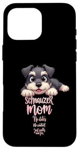 Lustiges Schnauzer Mama Hund Schnauzer Mama Humor Zitat Hülle für iPhone 16 Pro Max Lustiges Schnauzer Mama Hund Schnauzer Mama Humor Zitat Hülle für iPhone 16 Pro Max von Schnauzer Fun Designs