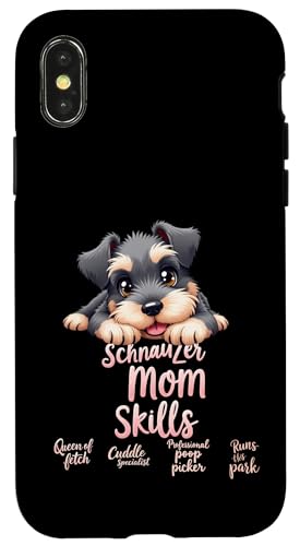 Lustiges Schnauzer Mama Hund Schnauzer Mama Humor Zitat Hülle für iPhone X/XS Lustiges Schnauzer Mama Hund Schnauzer Mama Humor Zitat Hülle für iPhone X/XS von Schnauzer Fun Designs
