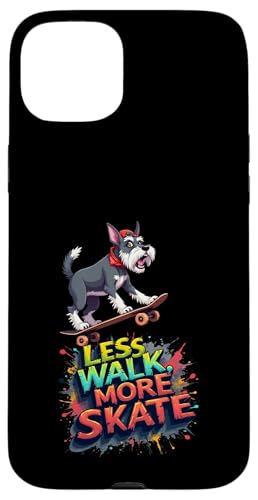 Lustiges Skateboard-Geschenk für Schnauzer-Hundebesitzer Hülle für iPhone 15 Plus Lustiges Skateboard-Geschenk für Schnauzer-Hundebesitzer Hülle für iPhone 15 Plus von Schnauzer Fun Designs