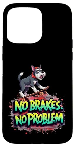 Lustiges Skateboard-Geschenk für Schnauzer-Hundebesitzer Hülle für iPhone 15 Pro Max Lustiges Skateboard-Geschenk für Schnauzer-Hundebesitzer Hülle für iPhone 15 Pro Max von Schnauzer Fun Designs