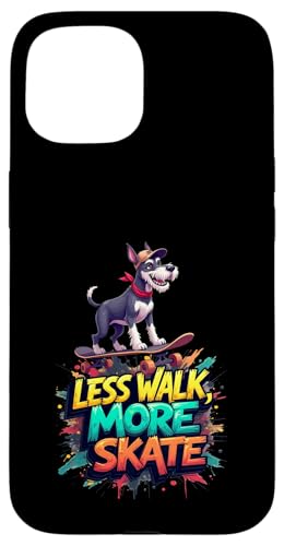 Lustiges Skateboard-Geschenk für Schnauzer-Hundebesitzer Hülle für iPhone 15 Lustiges Skateboard-Geschenk für Schnauzer-Hundebesitzer Hülle für iPhone 15 von Schnauzer Fun Designs