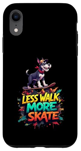 Lustiges Skateboard-Geschenk für Schnauzer-Hundebesitzer Hülle für iPhone XR Lustiges Skateboard-Geschenk für Schnauzer-Hundebesitzer Hülle für iPhone XR von Schnauzer Fun Designs