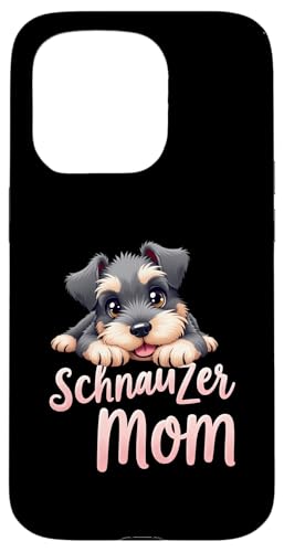 Schnauzer Mama Hund Schnauzer Mama Cute Puppy Hülle für iPhone 15 Pro von Schnauzer Fun Designs
