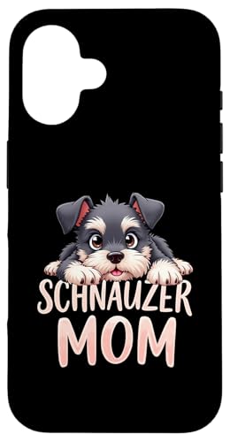 Schnauzer Mama Hund Schnauzer Mama Cute Puppy Hülle für iPhone 16 Schnauzer Mama Hund Schnauzer Mama Cute Puppy Hülle für iPhone 16 von Schnauzer Fun Designs