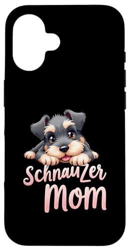Schnauzer Mama Hund Schnauzer Mama Cute Puppy Hülle für iPhone 16 Schnauzer Mama Hund Schnauzer Mama Cute Puppy Hülle für iPhone 16 von Schnauzer Fun Designs