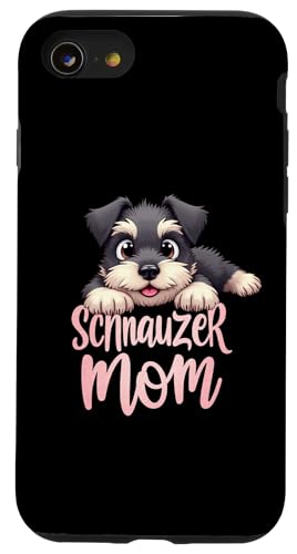 Schnauzer Mama Hund Schnauzer Mama Cute Puppy Hülle für iPhone SE (2020) / 7 / 8 von Schnauzer Fun Designs