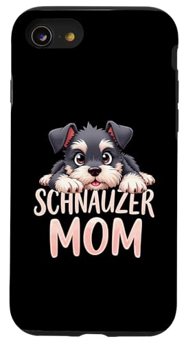 Schnauzer Mama Hund Schnauzer Mama Cute Puppy Hülle für iPhone SE (2020) / 7 / 8 von Schnauzer Fun Designs