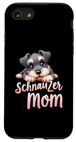 Schnauzer Mama Hund Schnauzer Mama Cute Puppy Hülle für iPhone SE (2020) / 7 / 8 von Schnauzer Fun Designs