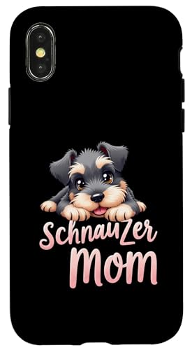 Schnauzer Mama Hund Schnauzer Mama Cute Puppy Hülle für iPhone X/XS von Schnauzer Fun Designs