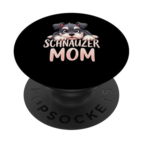 Schnauzer Mama Hund Schnauzer Mama Cute Puppy PopSockets Klebender PopGrip Schnauzer Mama Hund Schnauzer Mama Cute Puppy PopSockets Klebender PopGrip von Schnauzer Fun Designs