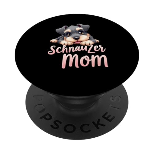 Schnauzer Mama Hund Schnauzer Mama Cute Puppy PopSockets Klebender PopGrip Schnauzer Mama Hund Schnauzer Mama Cute Puppy PopSockets Klebender PopGrip von Schnauzer Fun Designs