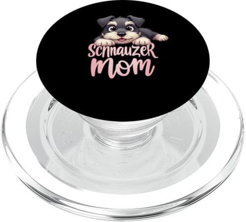 Schnauzer Mama Hund Schnauzer Mama Cute Puppy PopSockets PopGrip für MagSafe Schnauzer Mama Hund Schnauzer Mama Cute Puppy PopSockets PopGrip für MagSafe von Schnauzer Fun Designs