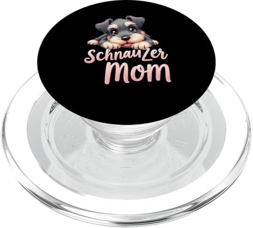 Schnauzer Mama Hund Schnauzer Mama Cute Puppy PopSockets PopGrip für MagSafe Schnauzer Mama Hund Schnauzer Mama Cute Puppy PopSockets PopGrip für MagSafe von Schnauzer Fun Designs