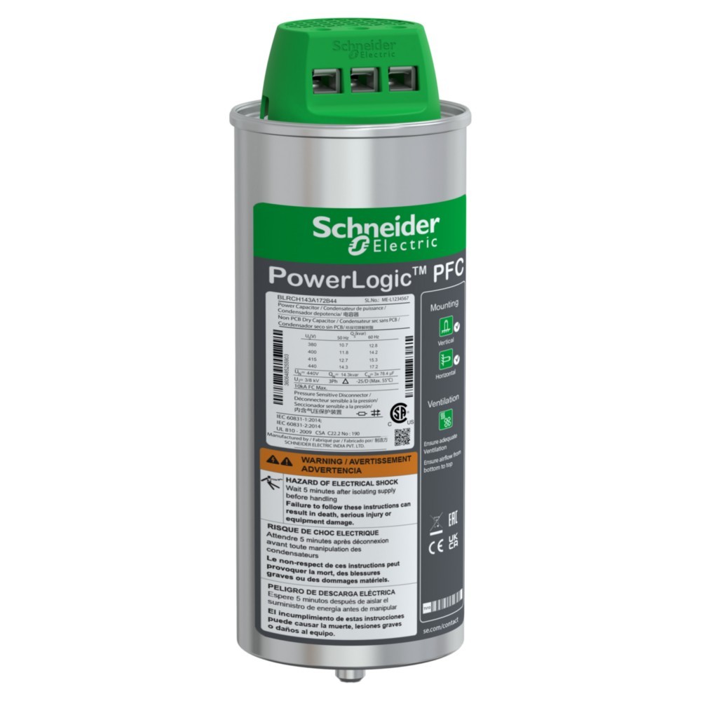 6 Stk. Schneider Electric Hochleistungskondensator BLRCH143A172B44 6 Stk. Schneider Electric Hochleistungskondensator BLRCH143A172B44 von Schneider Electric