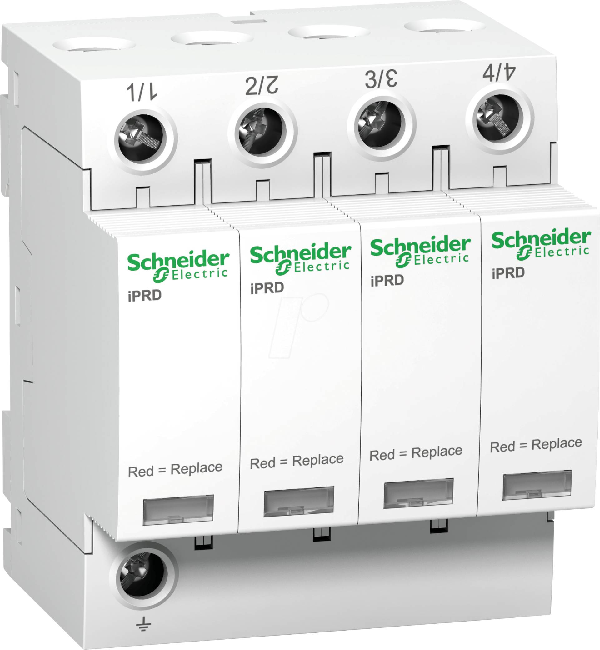 A9L40400 - Überspannungsabl. iPRD40, Typ 2, 4P, Imax 40kA A9L40400 - Überspannungsabl. iPRD40, Typ 2, 4P, Imax 40kA von Schneider Electric