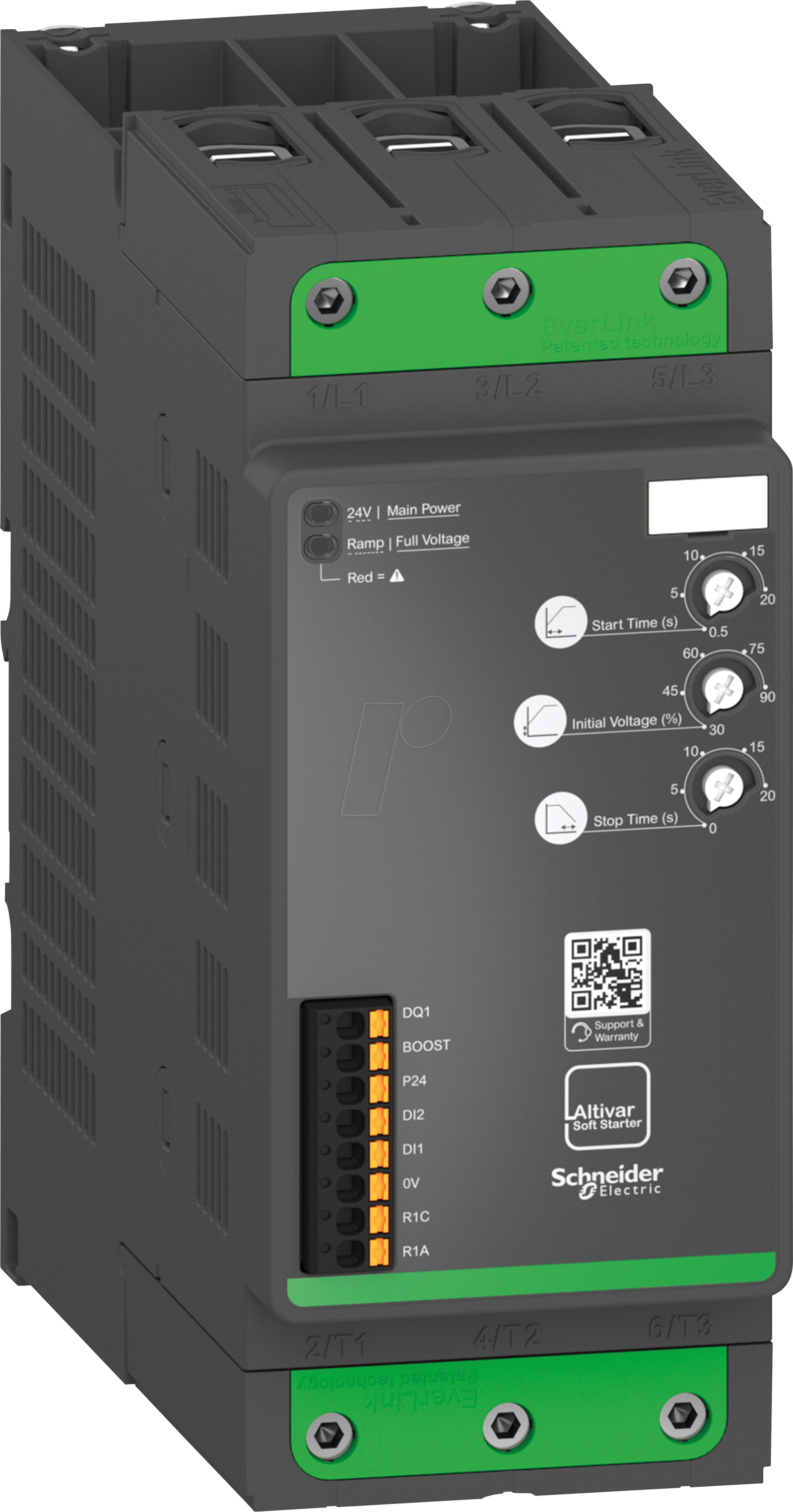ATS130N2C11LT - Sanftanlasser ATS130, 105A, 200 -480V AC, Steuerspannung 24V DC von Schneider Electric