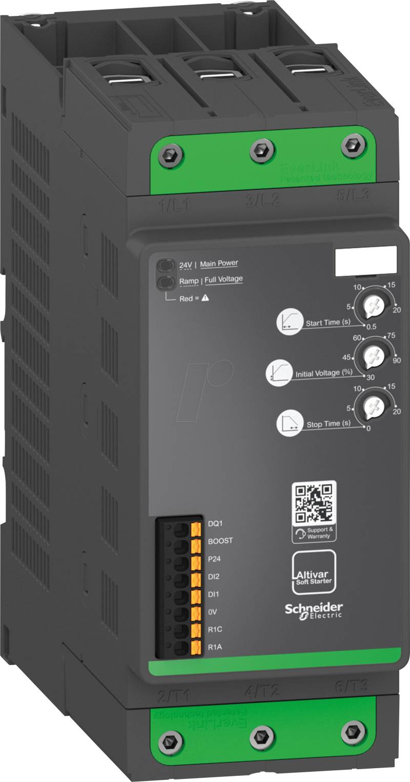 ATS130N2D80LT - Sanftanlasser ATS130, 80A, 200 bis 480V AC, Steuerspannung 24V D von Schneider Electric