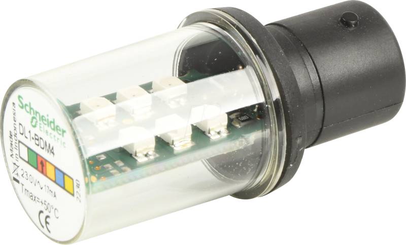 DL1BDM4 - LED-Lampe, rot,  BA 15d, 230V von Schneider Electric