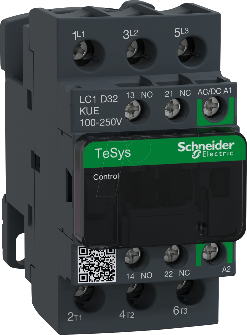 LC1D32KUE - Leistungsschütz, TeSys D, 3 -pol, 1 NC, 1 NO, 100 … 250 V LC1D32KUE - Leistungsschütz, TeSys D, 3 -pol, 1 NC, 1 NO, 100 … 250 V von Schneider Electric