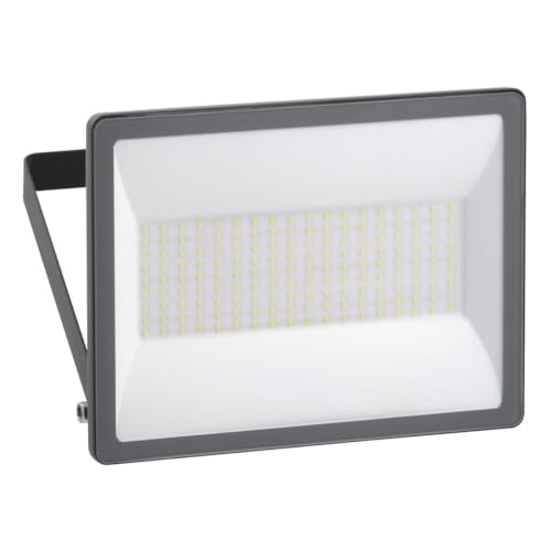 LED Strahler Mureva 100W,10000 LM,4000K Kaltweiß Flutlicht ,IP65 Wasserdicht,Sicherheitsbeleuchtung, einsetzbar für Innen- und Außenreich, Stromsparend, Dunkelgrau von Schneider Electric