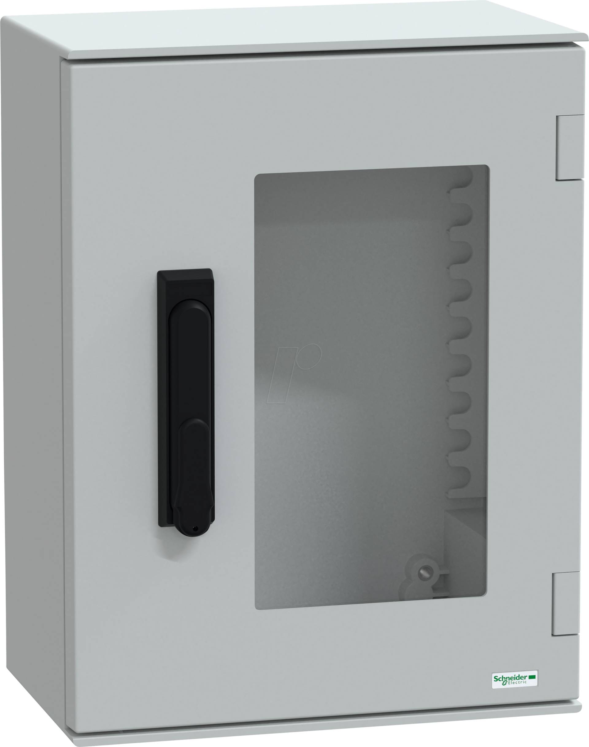 NSYPLM43TVG - Polyestergehäuse, H 430 x B 330 x T 200 mm, trsp. Tür, 3-Punkt von Schneider Electric