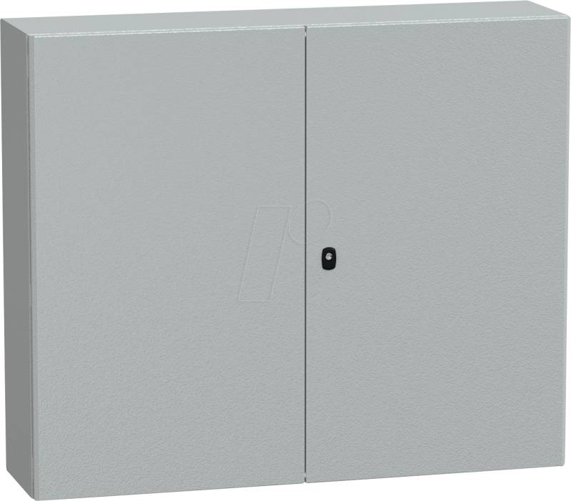 NSYS3D121030P - Stahlgehäuse S3D Volltür mit Montageplatte 1200 x 1000 x 300 von Schneider Electric