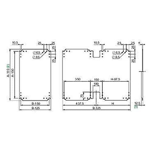 Placa montaje baquelita /PLA127 von Schneider Electric