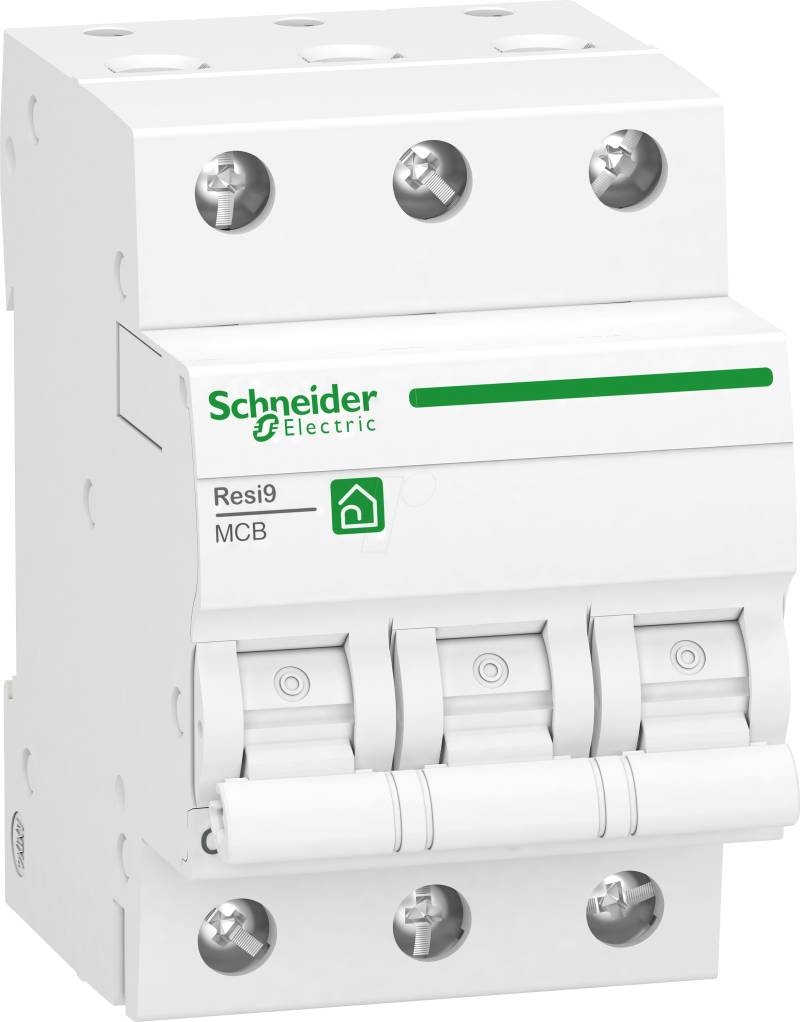 R9F28363 - Leitungsschutzschalter Resi9 3P, 63A, C Charakteristik, 10kA von Schneider Electric