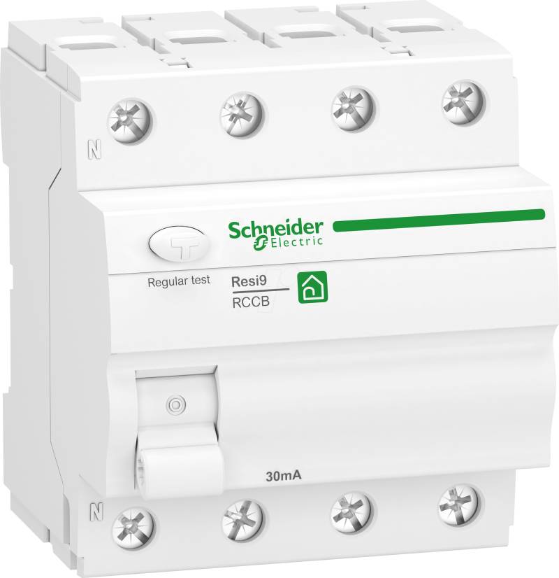 R9R42440 - Fehlerstrom-Schutzschalter Resi9, 1P+N, 40A, 30mA, Typ F von Schneider Electric