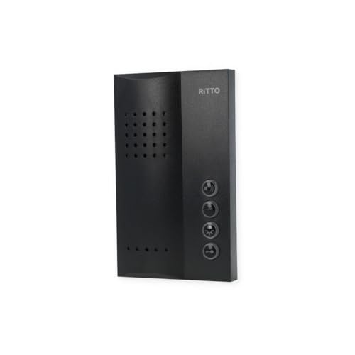 Schneider Electric Ritto Freisprechstelle, Gegensprechanlage, Türsprechanlage, Türöffnertaste, Inneneinheit, schwarz, Artikelnummer 1723040 von Schneider Electric