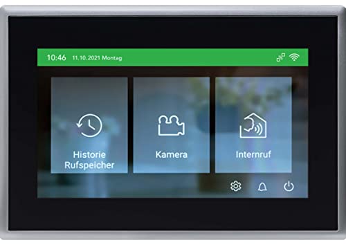 Ritto Gegensprechanlage Video Innenstation, TwinBus IP,7-Zoll HD Monitor für klare visuelle Kommunikation in eleganter weißer Innenstation, Schwarz Ritto Gegensprechanlage Video Innenstation, TwinBus IP,7-Zoll HD Monitor für klare visuelle Kommunikation in eleganter weißer Innenstation, Schwarz von Schneider Electric