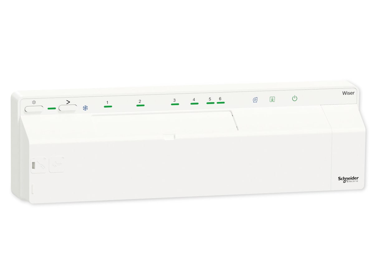 SCHNEIDER ELECTRIC Smart Home Wiser Verteilerleiste Fußbodenheizung, CCTFR6620, 24 V von Schneider Electric