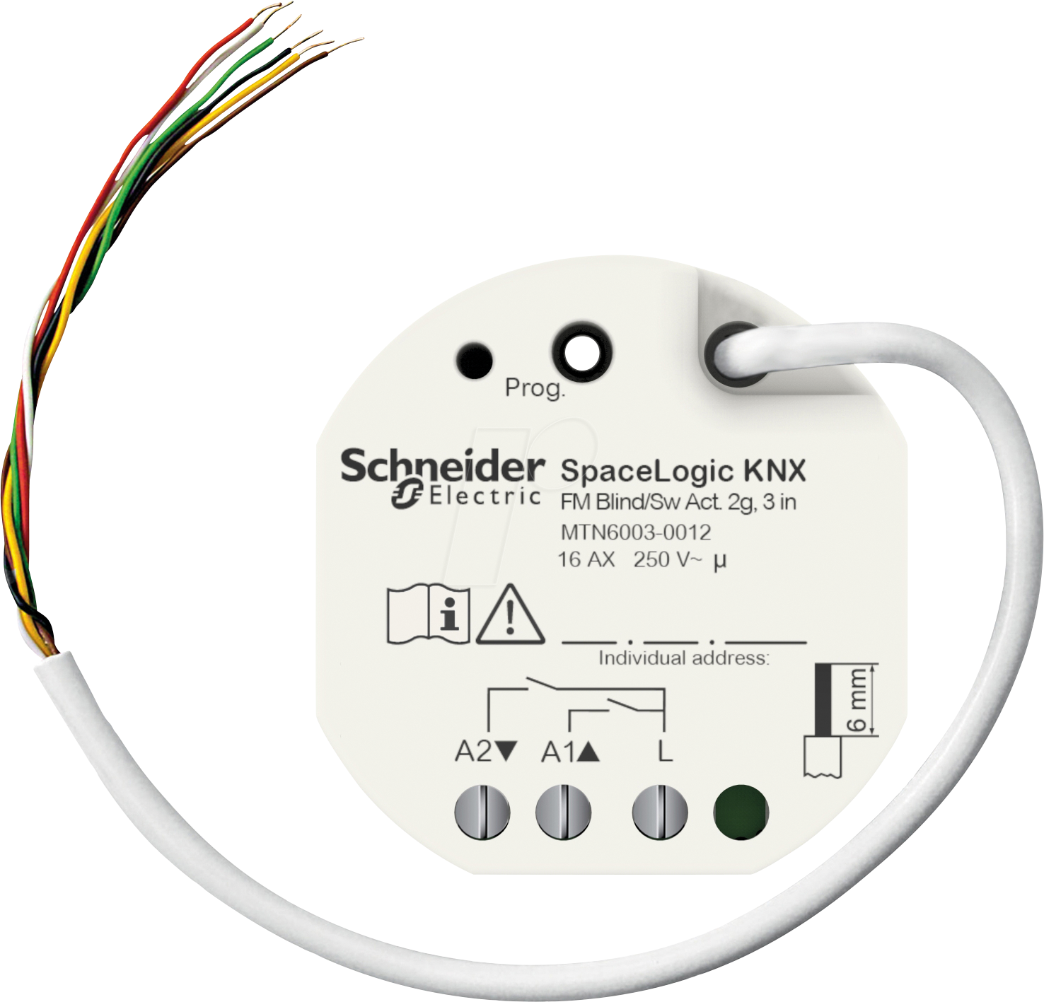 SE MTN6003-0012 - SpaceLogic KNX Jalousie-/Schaltaktor 2-fach UP, 3 Binäreingängen SE MTN6003-0012 - SpaceLogic KNX Jalousie-/Schaltaktor 2-fach UP, 3 Binäreingängen von Schneider Electric
