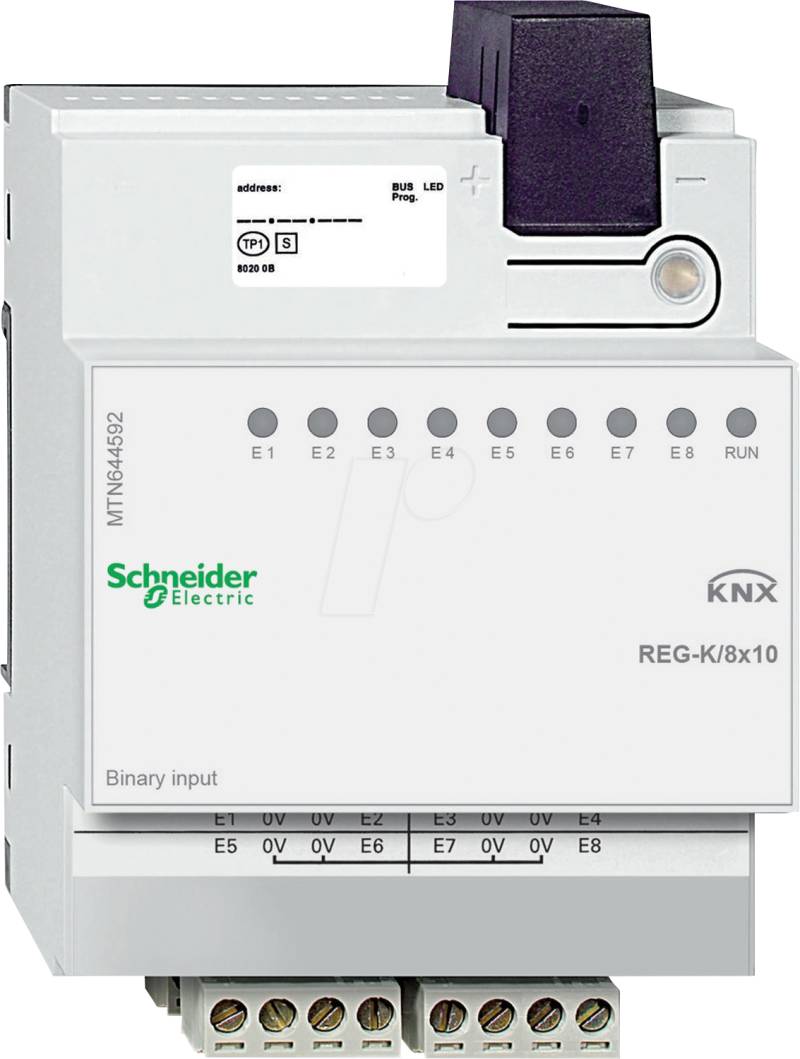 SE MTN644592 - Binäreingang REG-K/8x10, lichtgrau von Schneider Electric