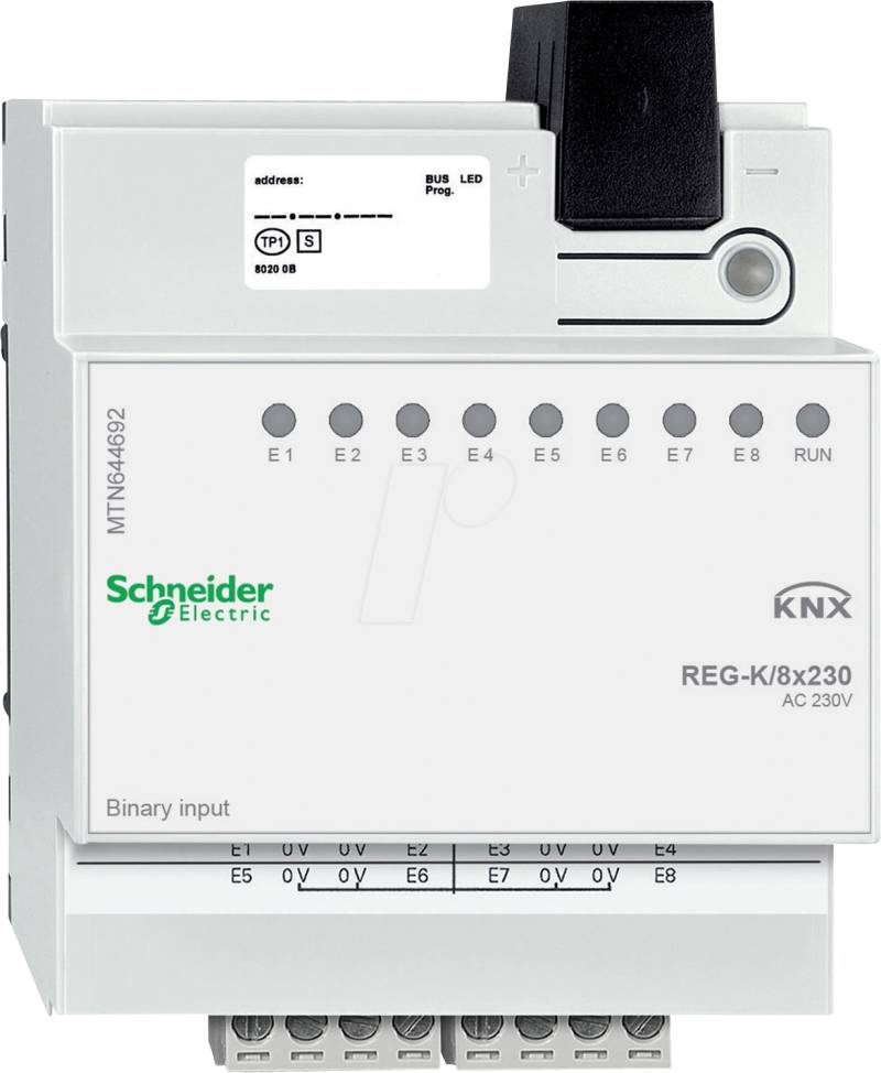 SE MTN644692 - Binäreingang REG-K/8x230, lichtgrau von Schneider Electric