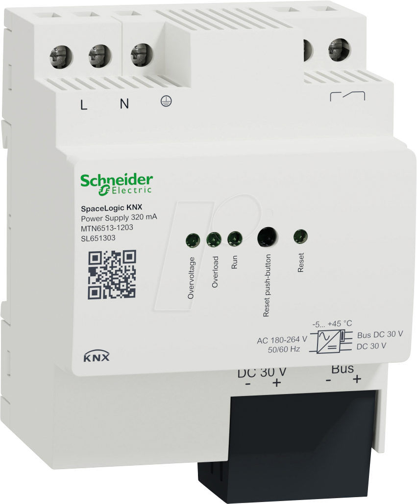 SE MTN6513-1203 - SpaceLogic KNX Spannungsversorgung 320mA SE MTN6513-1203 - SpaceLogic KNX Spannungsversorgung 320mA von Schneider Electric