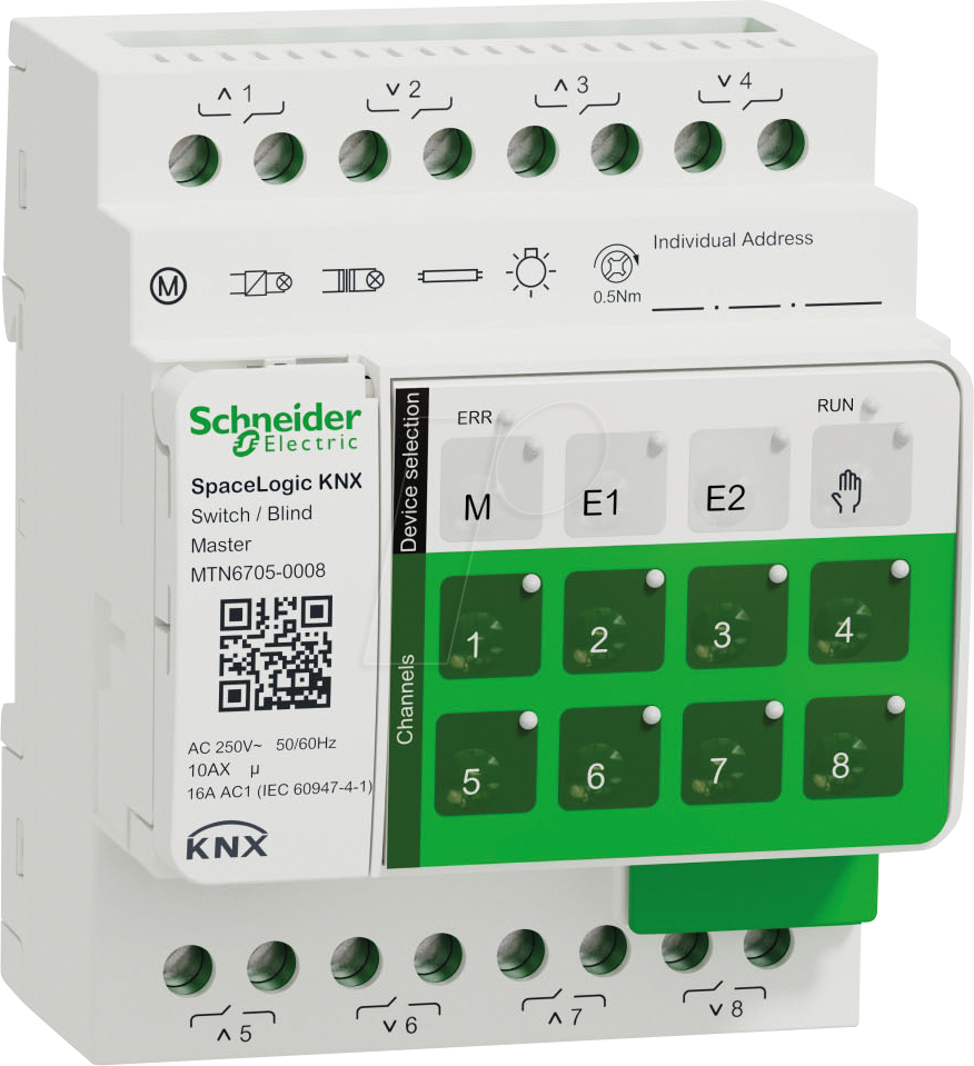 SE MTN6705-0008 - SpaceLogic KNX Master Schalter/Jalousie, 8-fach SE MTN6705-0008 - SpaceLogic KNX Master Schalter/Jalousie, 8-fach von Schneider Electric