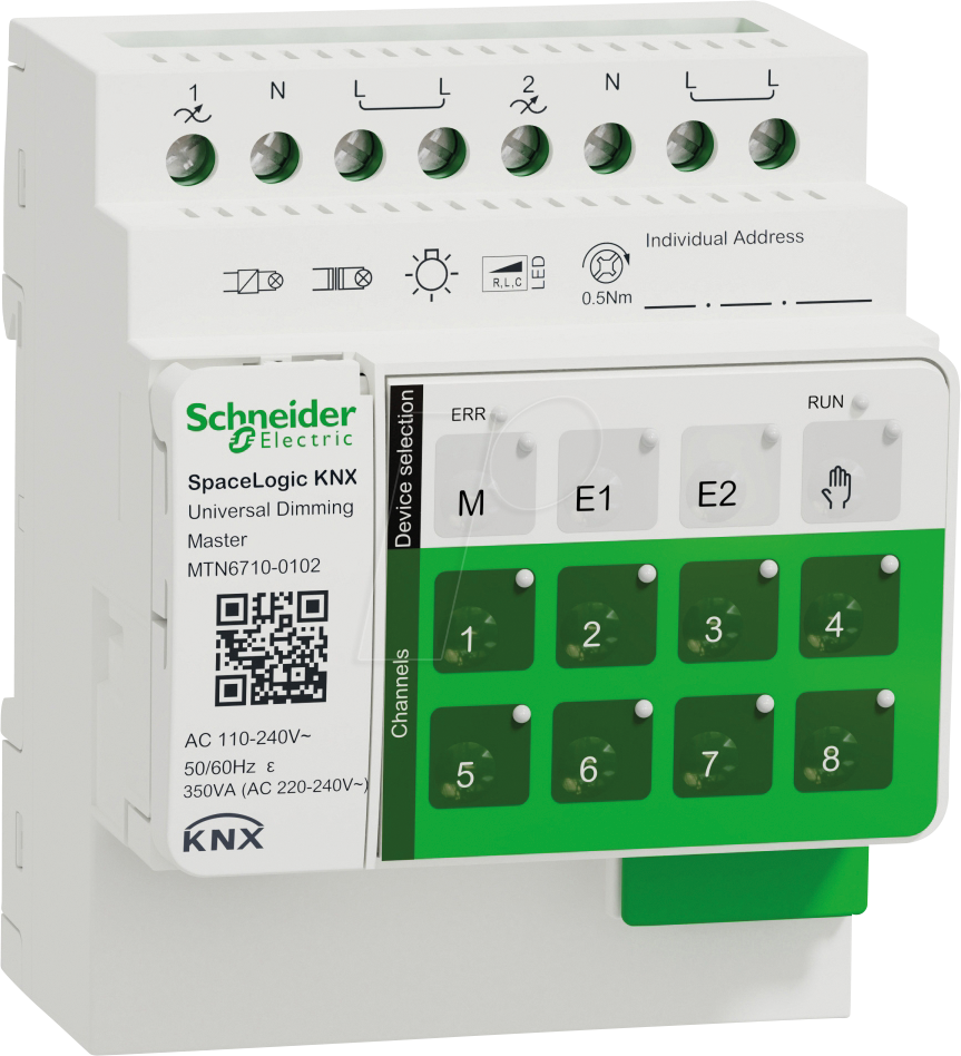 SE MTN6710-0102 - SpaceLogic KNX Master Dimmer, 2-fach SE MTN6710-0102 - SpaceLogic KNX Master Dimmer, 2-fach von Schneider Electric