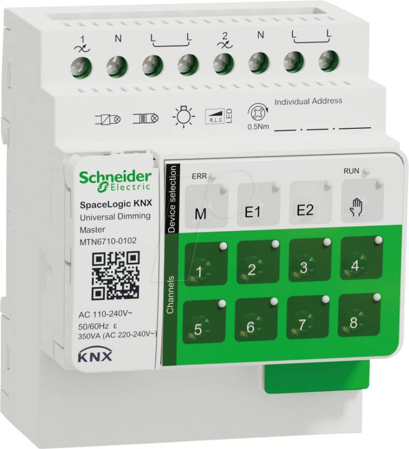 SE MTN6710-0102 - SpaceLogic KNX Master Dimmer, 2-fach von Schneider Electric