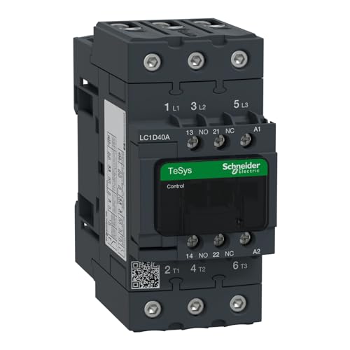 Schneider Electric, TeSys D Schütz LC1D40AP7-3P (3 NO) - AC-3-440 V 40 A - 230 V AC 50/60 Hz Spule von Schneider