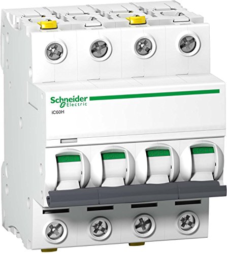 Schneider Electric A9F07425 Leitungsschutzschalter iC60H, 4P, 25A, C Charakteristik, Multicolor von Schneider Electric