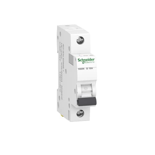 Schneider Electric A9K01116 Leitungsschutzschalter K60N 1P, 16A, B Charakteristik, 6kA, 16 Ampere B von Schneider Electric