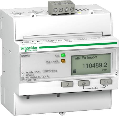 Schneider Electric A9MEM3155 E-Zähler digital 63A MID-konform: Ja 1St. Schneider Electric A9MEM3155 E-Zähler digital 63A MID-konform: Ja 1St. von Schneider Electric