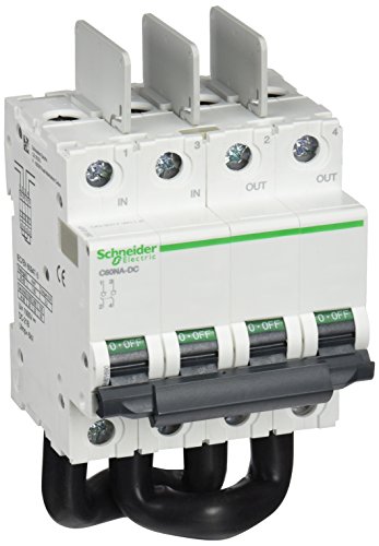 Schneider Electric A9N61690 Lasttrennschalter C60NA-DC, 2P, 1000V DC, 77.4mm x 72mm x 132.7mm, weiß von Schneider Electric