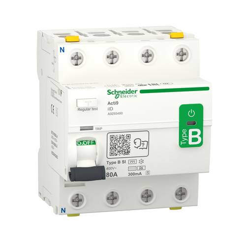 Schneider Electric A9Z65480 Fehlerstrom-Schutzschalter allstromsensitiver FI B 80A 0.3A Schneider Electric A9Z65480 Fehlerstrom-Schutzschalter allstromsensitiver FI B 80A 0.3A von Schneider Electric