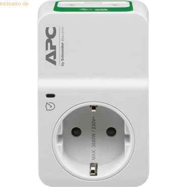 Schneider Electric APC Essential SurgeArrest 1 Outlet 230V 2 Port USB von Schneider Electric