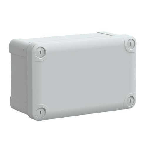 Schneider Electric Anschlussdose Abzweigdose NSYTBS19128 Gehäuse ABS IP66 Thalassa TBS industrielle ABS-Box mit opaker Abdeckung H10 Inn. 175 x 105 x 80 mm, VPE 2 von Schneider Electric