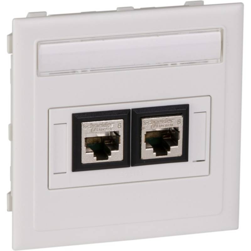 Schneider Electric Anschlusssatz flach weiß 5974106 von Schneider Electric